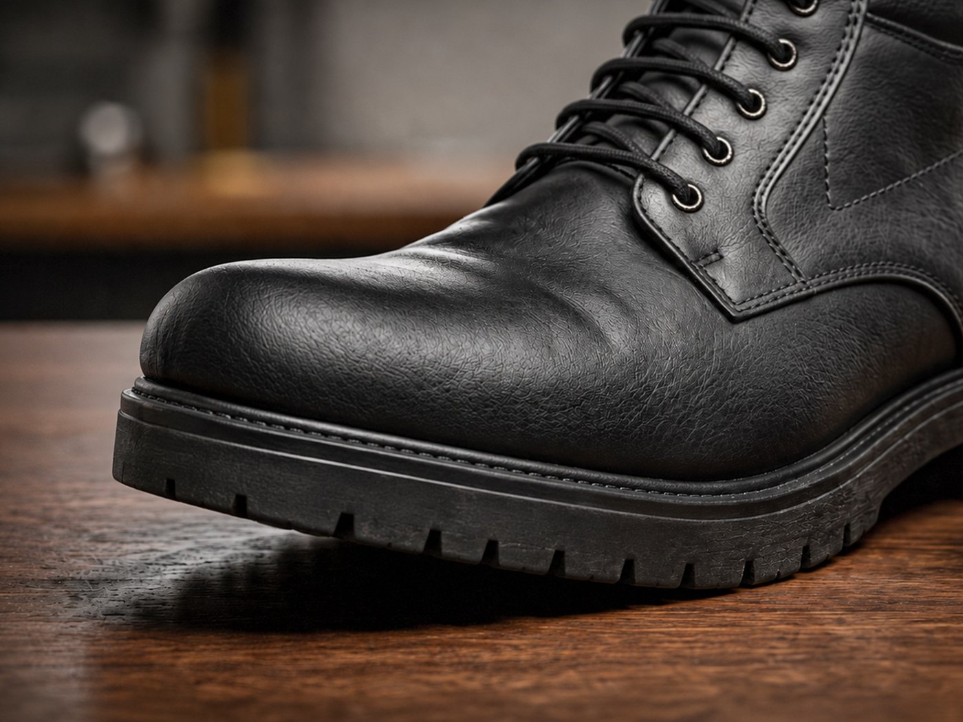 Boot sole repair: an open seam, closed again — after
